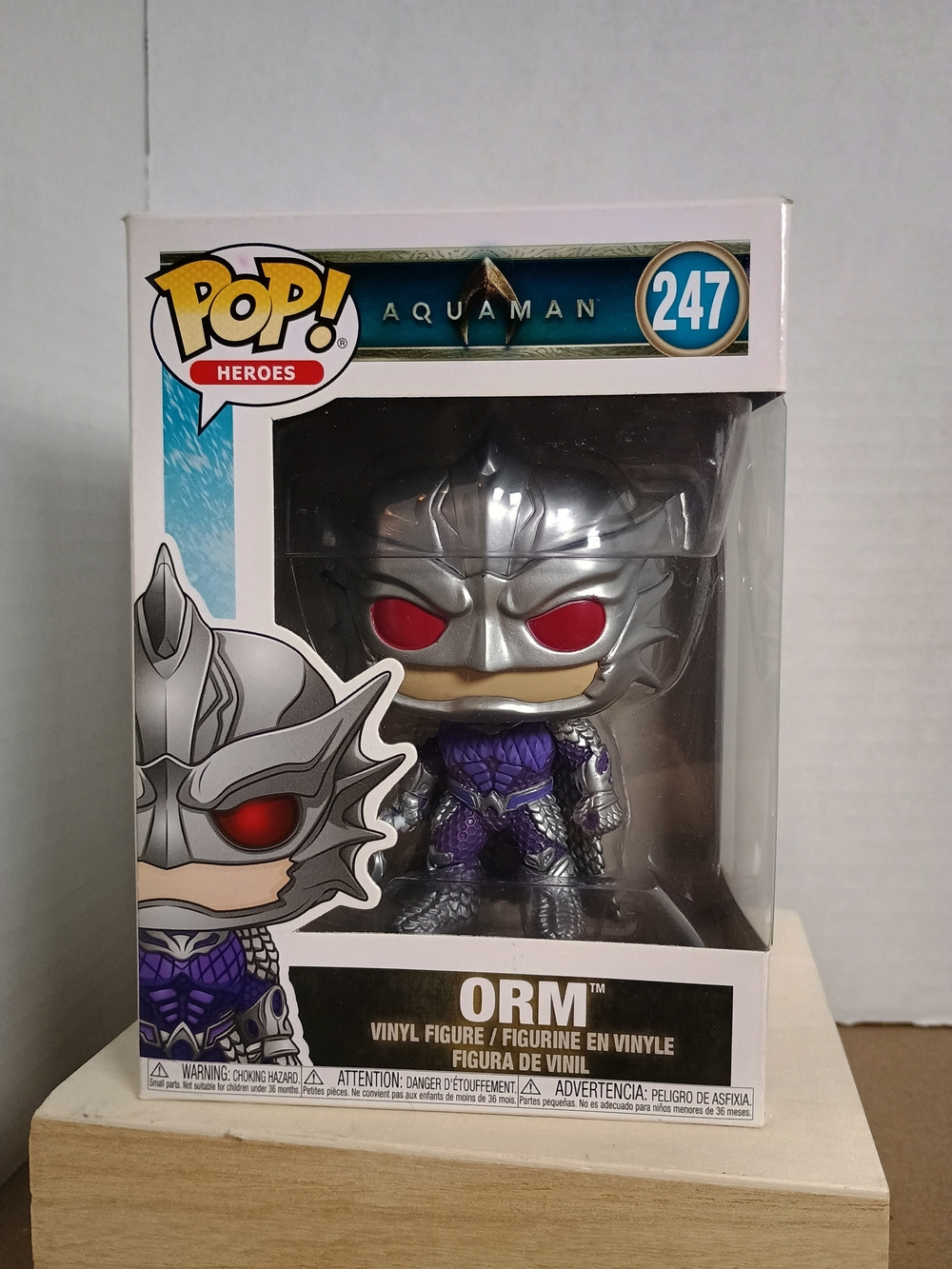 Funko Pop! Heroes Orm #247 Purple & Silver Figure